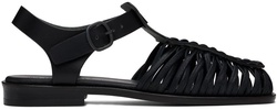 Black Alaro T-Bar Sandals