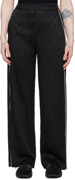 Black Jacquard Trousers