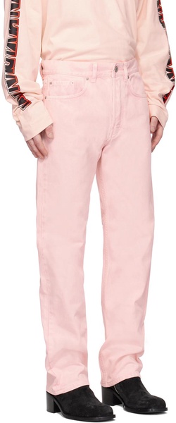 Pink Faded Jeans