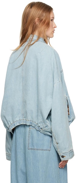 Blue Round Denim Jacket