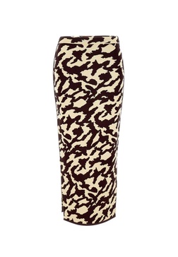 Nanushka Animal Printed Tube Midi Skirt