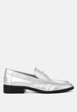 plavia genuine leather loafers