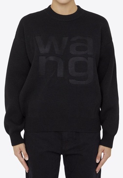 Logo Knitted Pullover Sweatshirt