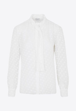 Openwork Silk Blouse