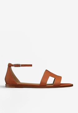 Santorini Sandals in Naturel Heritage Calfskin