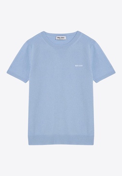 Cashmere Knit Logo T-shirt