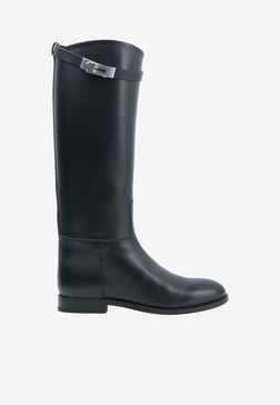 Jumping Shorter Boots in Black Calf Leather