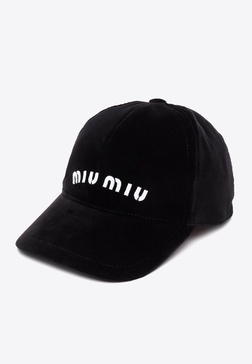 Drill logo-embroidered cap