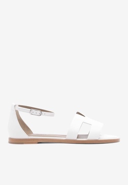 Santorini Sandals in White Calfskin