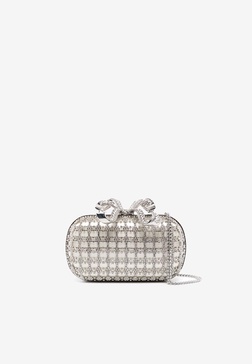 Crystal Bow Clutch Bag