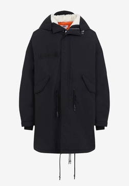 Hooded Coat in Tech Fabric