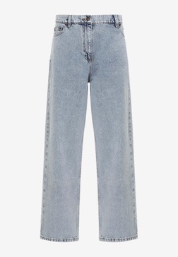 Washed Straight-Leg Jeans