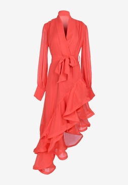 Genevieve Asymmetric Ruffled Dress