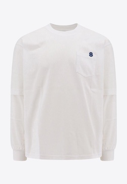 Logo-Embroidered Long-Sleeved T-shirt