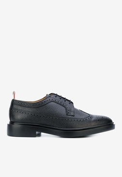 Longwing Grained Leather Brogue Shoes