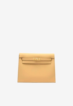 Kelly Danse in Naturel Sable Swift Leather with Gold Hardware