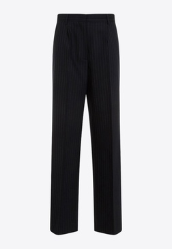 Pinstriped Virgin Wool Pants