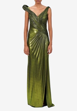 The Astral Sculpted Metallic Gown