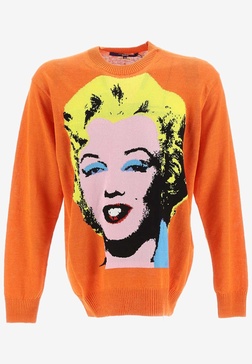 Marilyn Monroe Intarsia Knitted Sweater