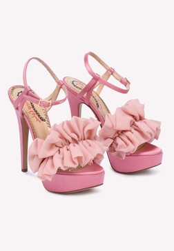 Serine 145 Ruffled Leather Heels