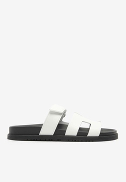 Chypre Sandals in White Calfskin