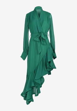 Genevieve Asymmetric Ruffled Dress