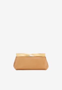 Twist Clutch in Nappa Leather