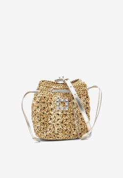 Very Vivier Crochet Bucket Bag