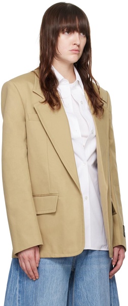 Tan Pre-Styled Oversize Blazer