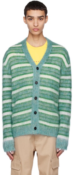 Blue Striped Cardigan