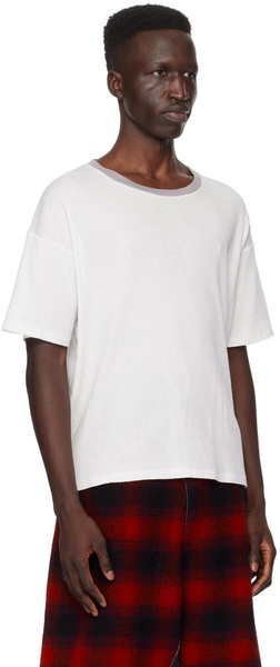 White Rib Boxy T-Shirt