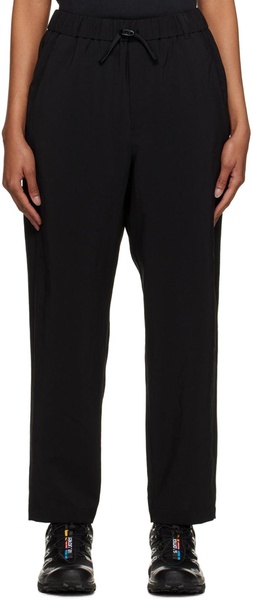 Black Poplin Trousers