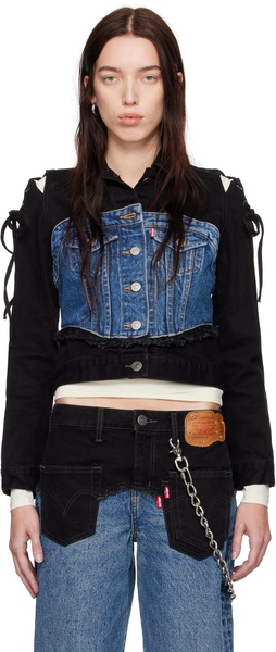 Black & Blue Levi's Edition Half Trucker Denim Jacket