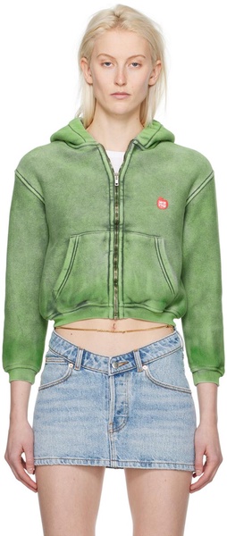 Green Shrunken Hoodie