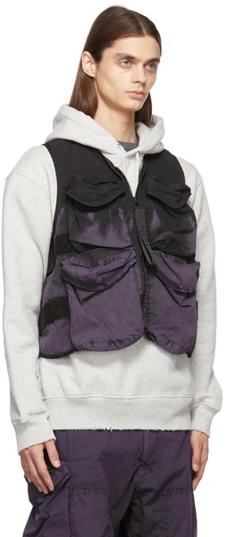 SSENSE Exclusive Purple Multi-Pocket Vest