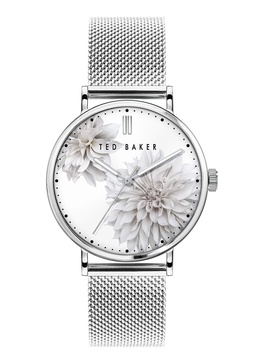 Ted Baker Phylipa Peonia Ladies Stainless Steel Mesh Band Watch (Model: BKPPHF0099I)