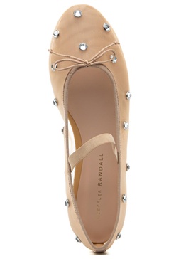 Leonie Mary Jane Ballet Flat Caramel/Crystal