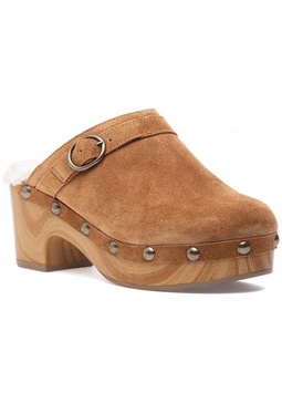 Carlie Clog Brown Suede