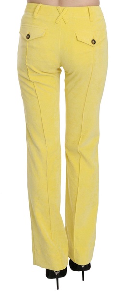 Just Cavalli  Corduroy Mid Waist Straight Trousers Pants