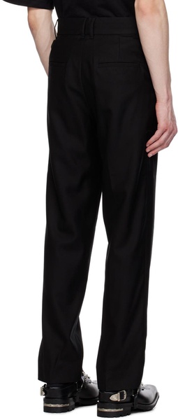 Black Paneled Trousers