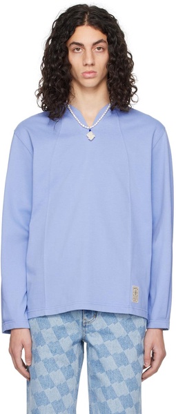 Blue Patch Long Sleeve T-Shirt