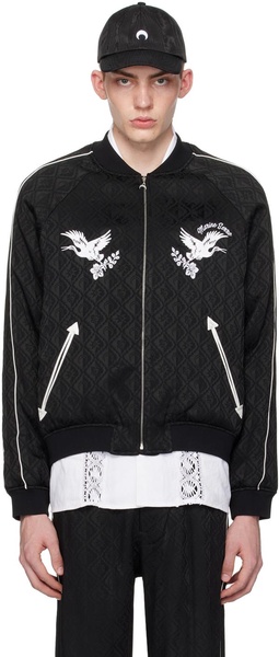 Moon Diamant jacquard bomber jacket