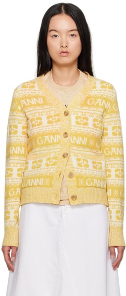 Yellow Button Cardigan