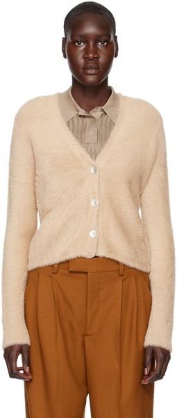 Beige Eyelash Cardigan