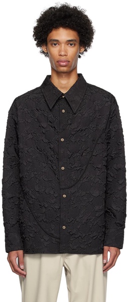 Black Bubble Flower Shirt