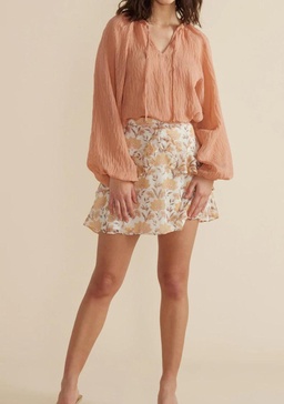 nerang blouse top in terracotta