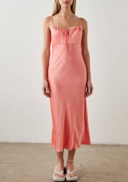 laramie dress in coral