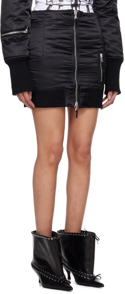 Black 'The Bomber' Miniskirt