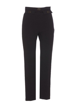 Elisabetta Franchi Cropped Straight-Leg Trousers