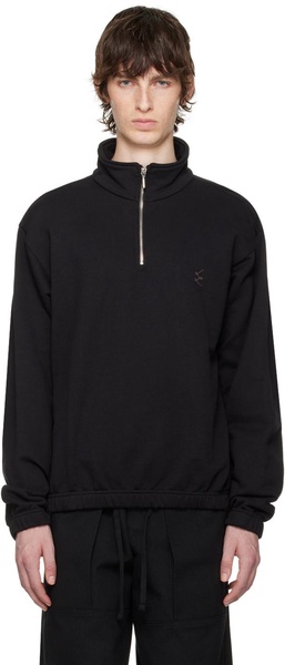 Black Half-Zip Sweater